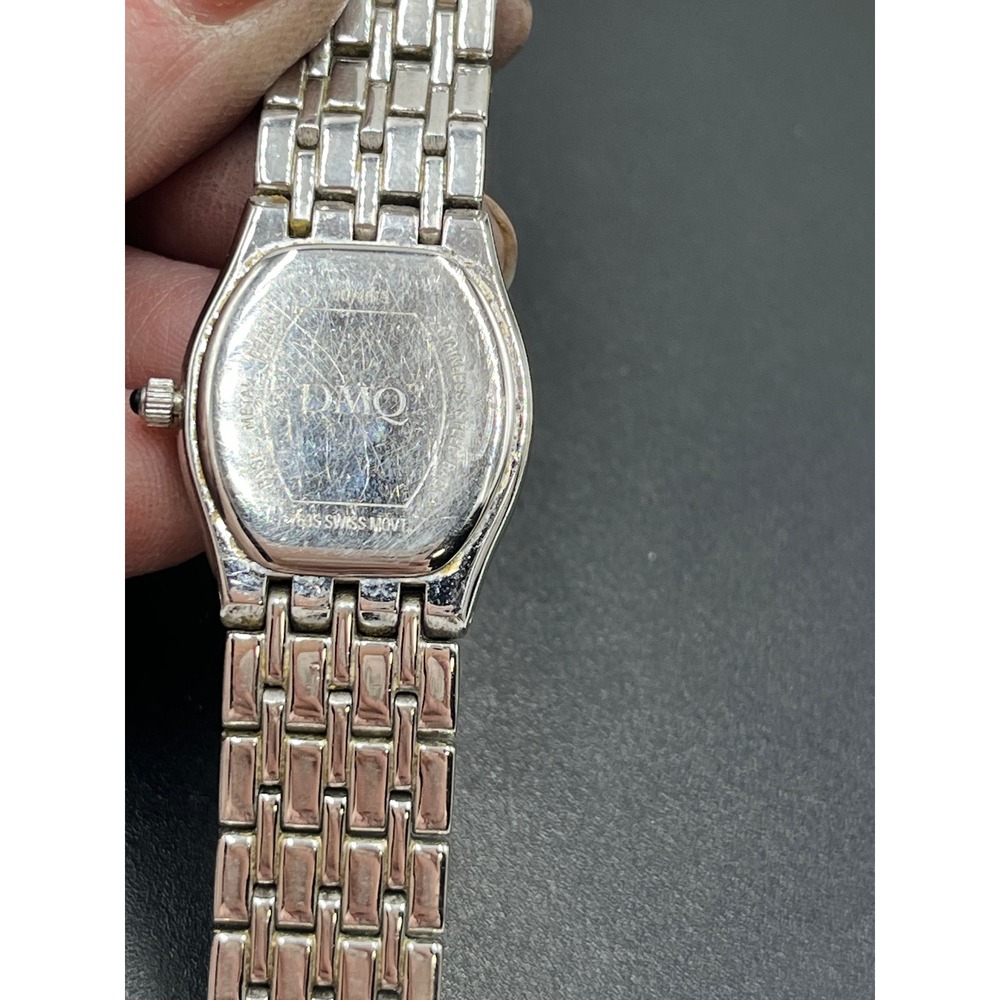 DMQ Diamonique MOP Crystal Accent Roman Numerals Sillver Tone Watch DQ/4018-19.‎ - Picture 7 of 11